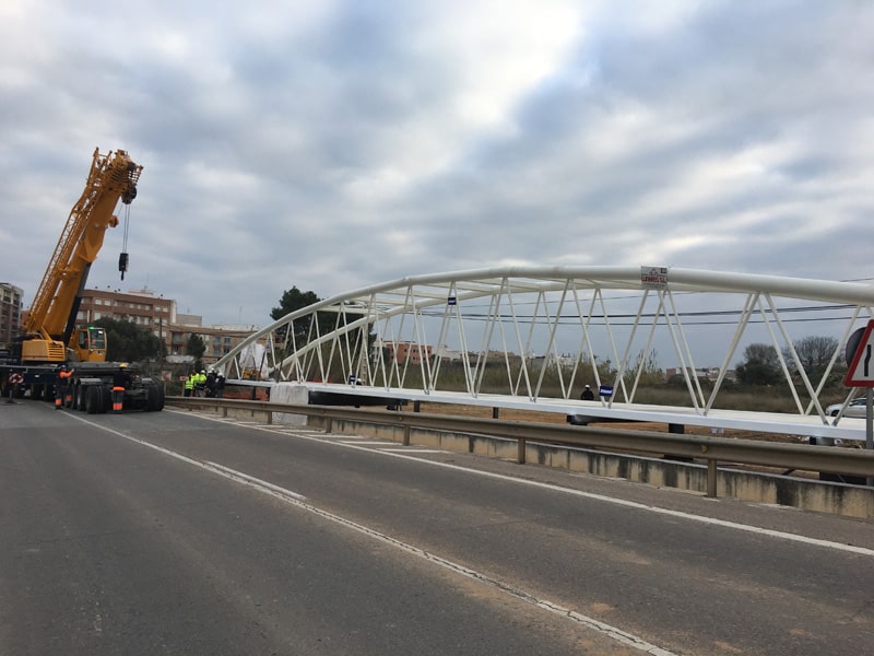 Obras pasarela barranco de Teulada (Villamarxant)