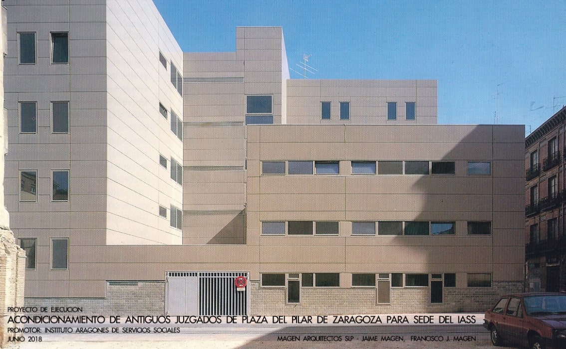 Acondicionamiento de los Juzgados de la Plaza del Pilar en Zaragoza