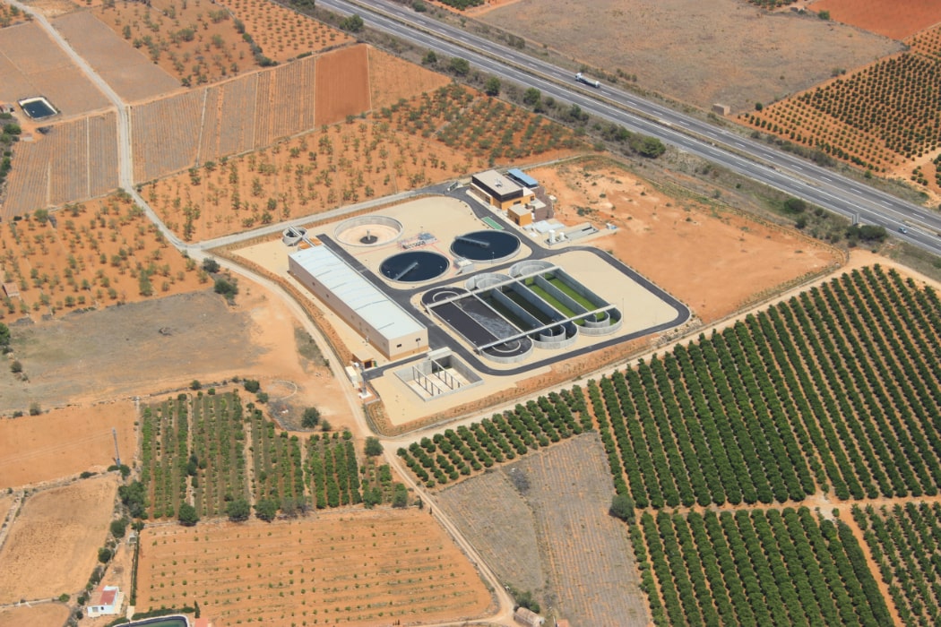 Construcción de la nueva EDAR de Alcalá de Xivert ,Castellón