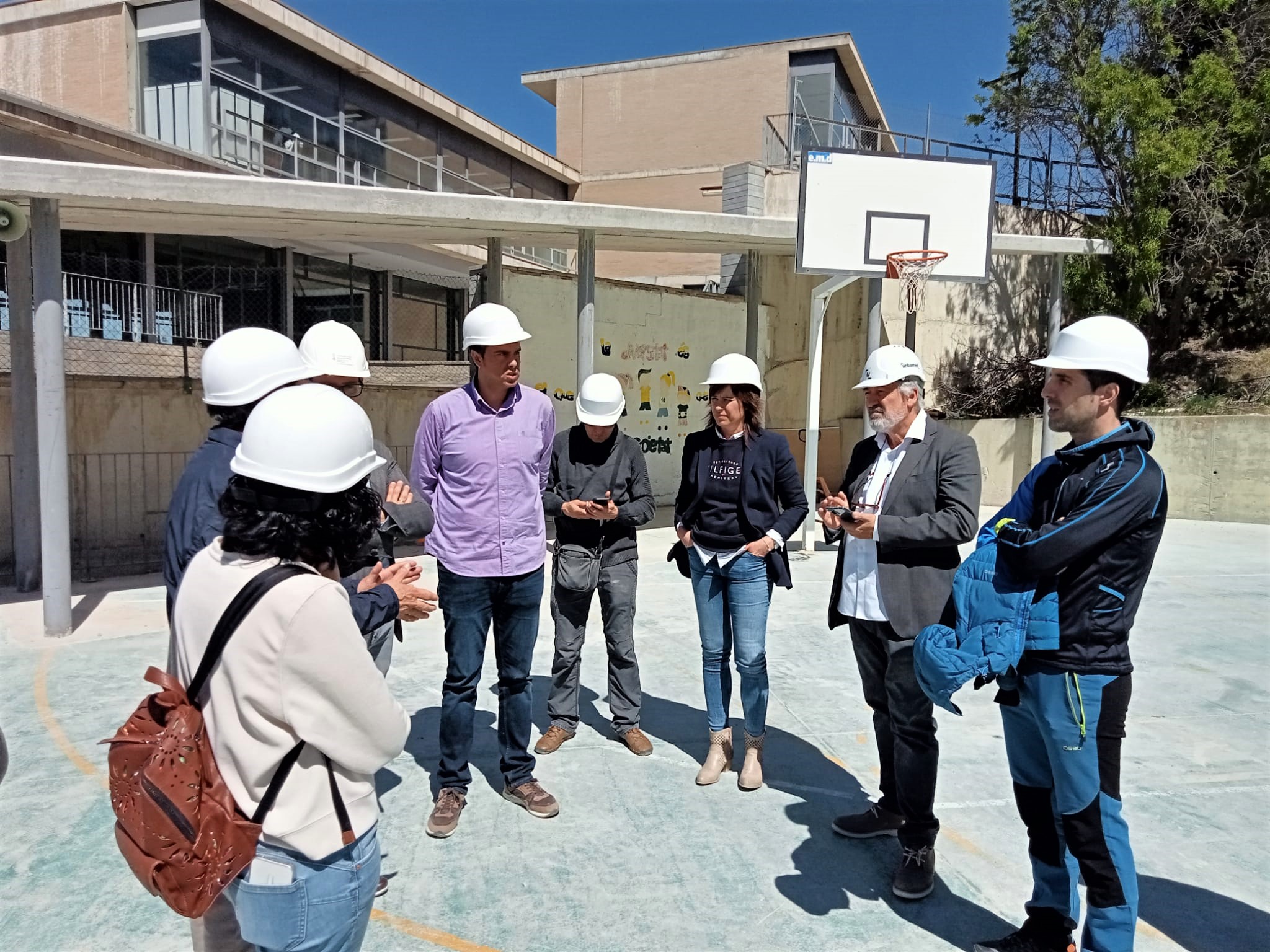 Visita del alcalde de Morella al CEIP Mare de Déu de Vallivana